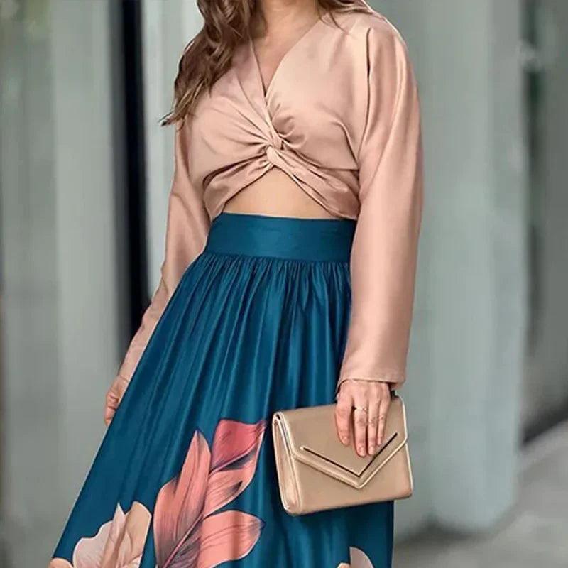 Conjunto Feminino Blusa e Saia Levitan