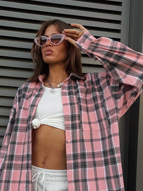 Camisa Feminina Xadrez Madri