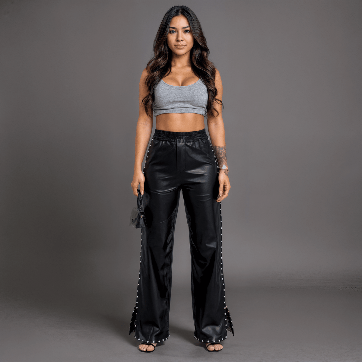 Calça Feminina de Couro Sophi LargasGramora | Luxury Ladies Clothing