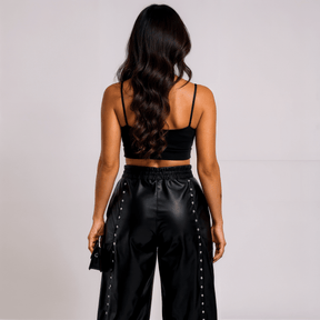 Calça Feminina de Couro Sophi LargasGramora | Luxury Ladies Clothing