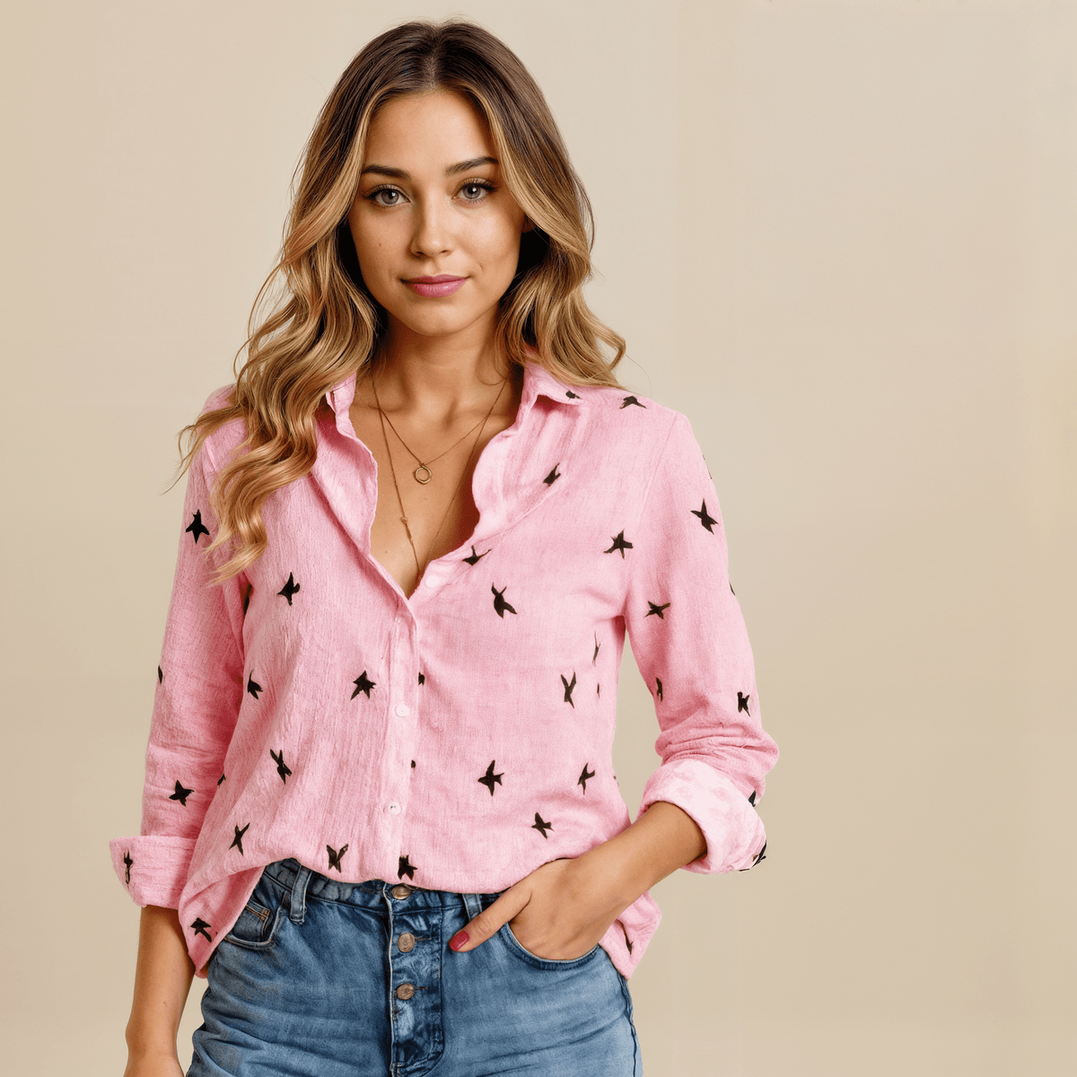 Camisa Feminina de Botão ColibriGramora | Luxury Ladies Clothing