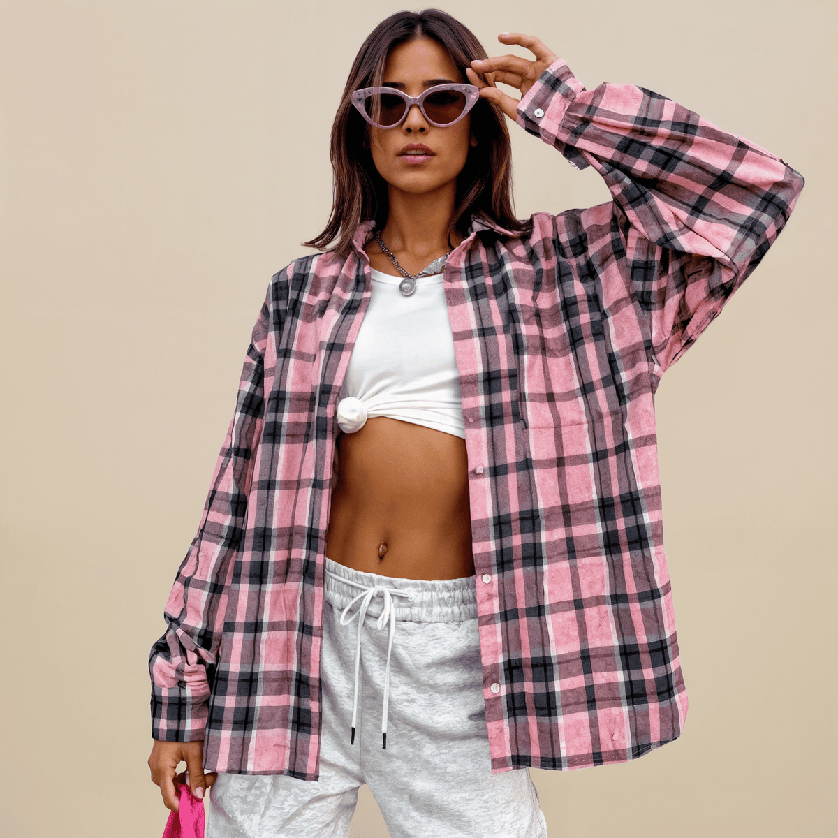 Camisa Feminina Xadrez MadriGramora | Luxury Ladies Clothing