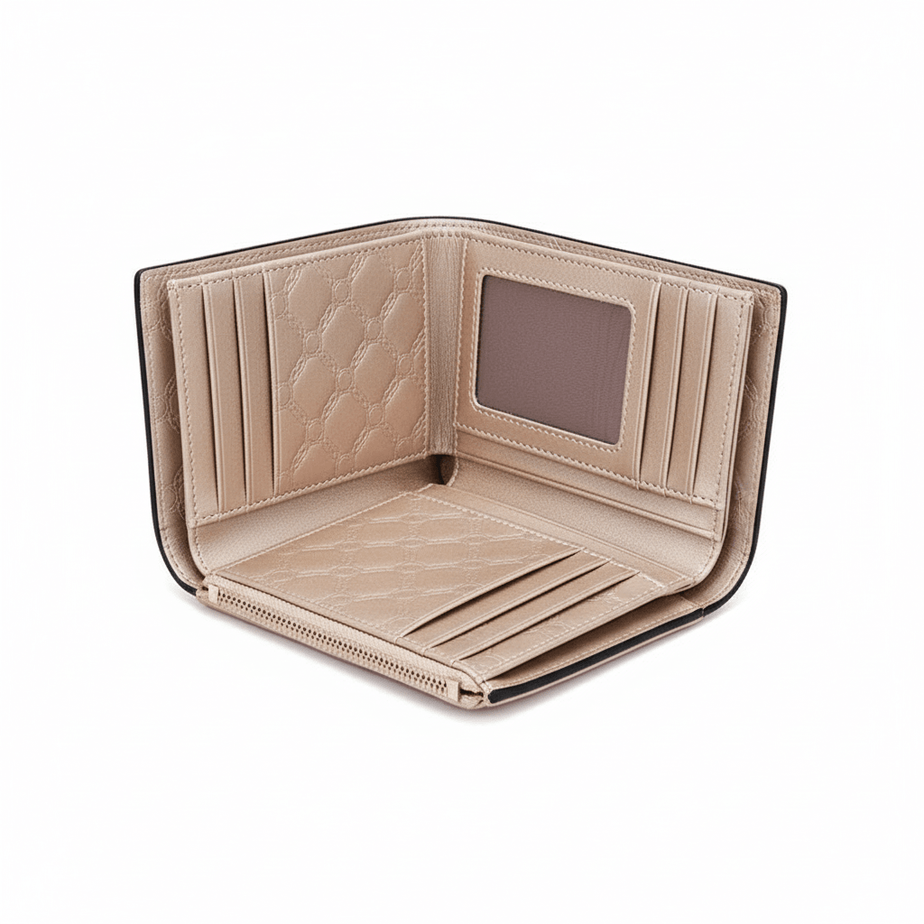 Carteira Feminina Compacta com Fecho Raposa e Zíper RoseGramora | Luxury Ladies Clothing