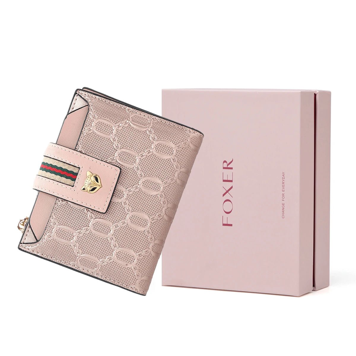 Carteira Feminina Compacta com Fecho Raposa e Zíper RoseGramora | Luxury Ladies Clothing