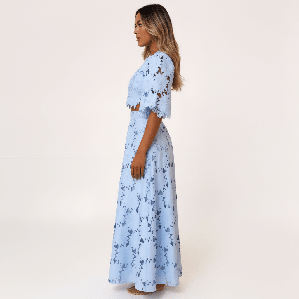 Conjunto de Renda FloridoGramora | Luxury Ladies Clothing