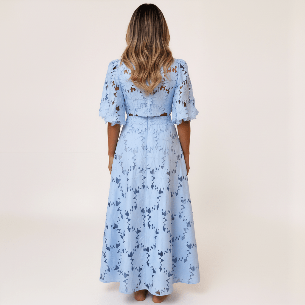 Conjunto de Renda FloridoGramora | Luxury Ladies Clothing