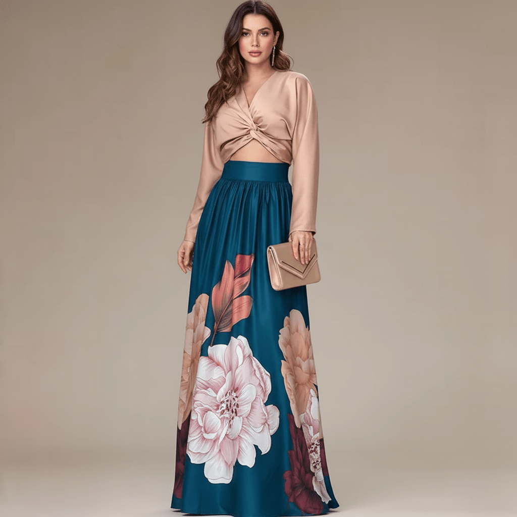 Conjunto Feminino Blusa e Saia LevitanGramora | Luxury Ladies Clothing