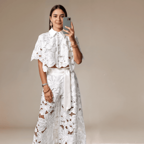 Conjunto Feminino de renda PluziGramora | Luxury Ladies Clothing