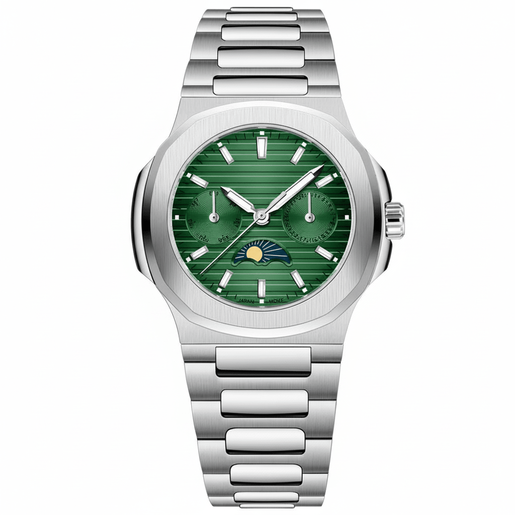 Relógio Pagani Design Feminino Fase da Lua e Safira GreenGramora | Luxury Ladies Clothing