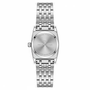 Relógio Pagani Design Feminino Retangular Safira e Cristais Silver Silver WhiteGramora | Luxury Ladies Clothing