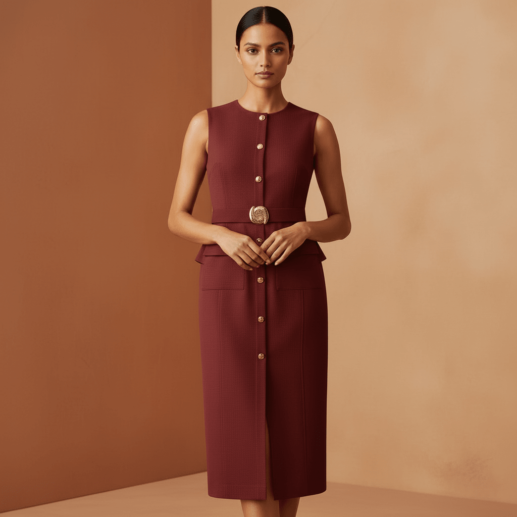 Vestido Feminino Midi Firenze ParisGramora | Luxury Ladies Clothing